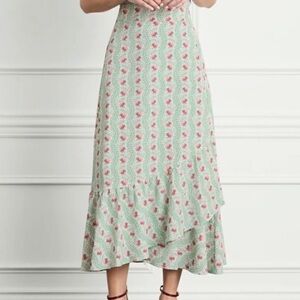 Never Worn - Hill House Mirabel Midi Wrap Skirt Size M